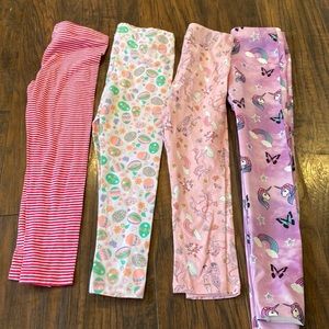 4 Pairs of Leggings 4/5T spring Colors